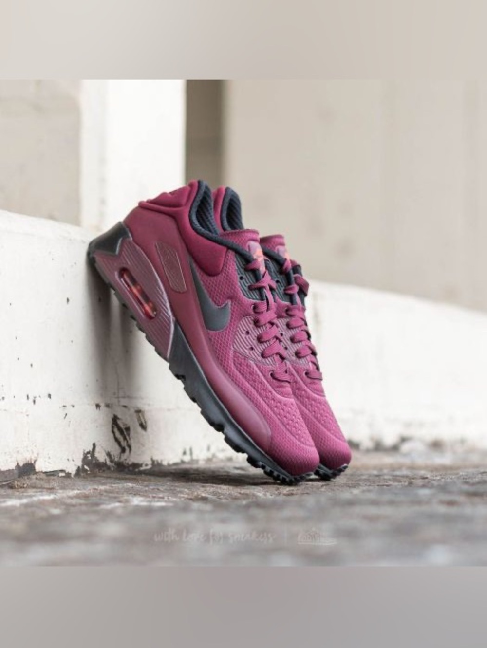 Nike Air Max 90 Ultra Bordeaux Burgundy Red 8.5 Men's Shoes 845039-600
